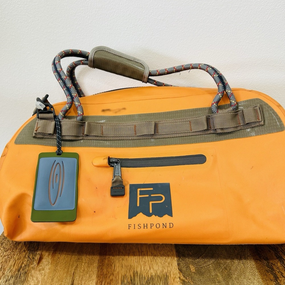 Fishpond Thunderhead Submersible Orange Duffel- Eco Luggage Used One Hole - Picture 4 of 11